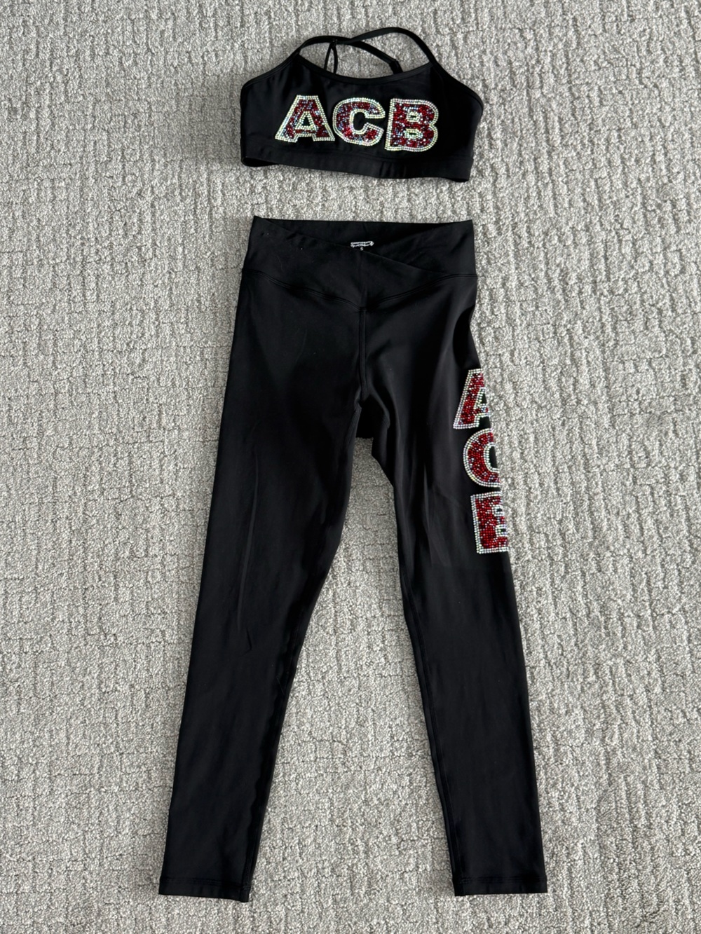 Angel competition Bikini leggings and sports bra set